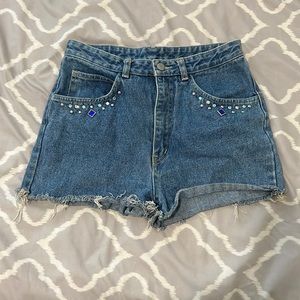 bedazzled, Jean shorts size 30 waste